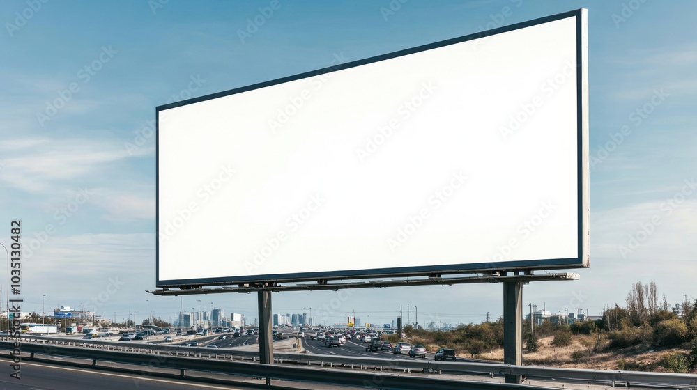 Obraz premium Empty billboard view