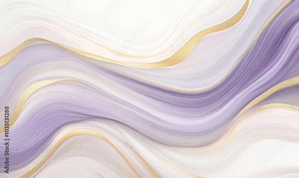 Abstract art with purple and gold swirls. Abstract art with purple and gold swirls.