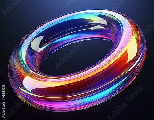 Glow effect. Ribbon flare. Abstract rotational border lines. Power energy. LED glare tape. Luminous sci-fi. Shining neon lights cosmic abstract frame. Magic design round frame. Swirl trail effect.