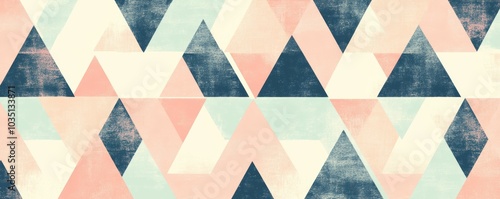 Abstract geometric pattern with pastel colors.