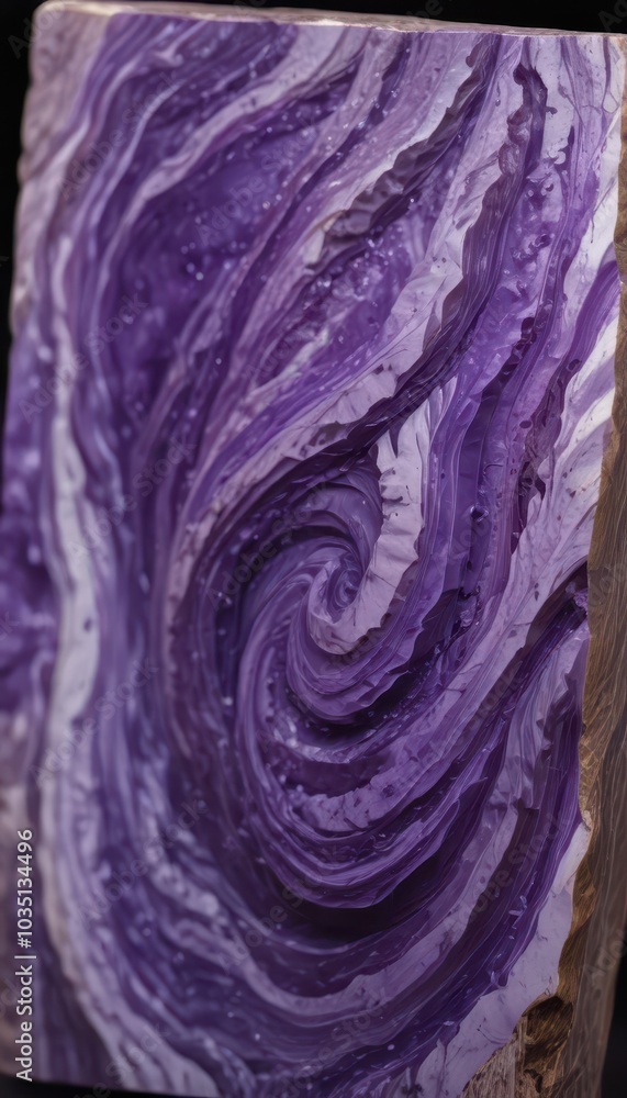 Obraz premium Elevate your projects with the captivating beauty of Charoite! This stunning gemstone showcases rich purple swirls and a silky sheen, perfect for high-end jewelry, elegant decor, and eye-catching mark