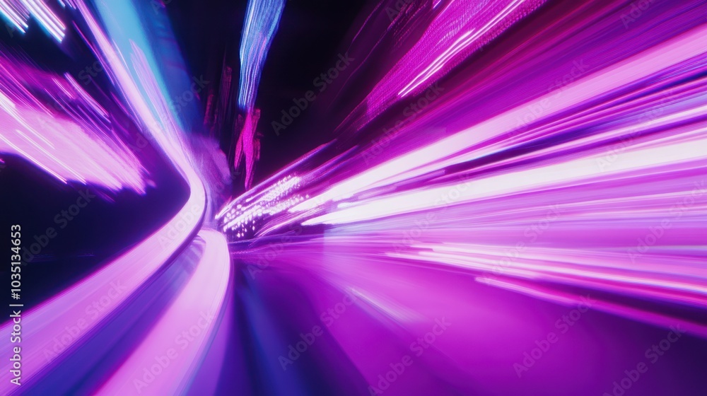 Purple and Blue Light Trails Purple and Blue Light Trails