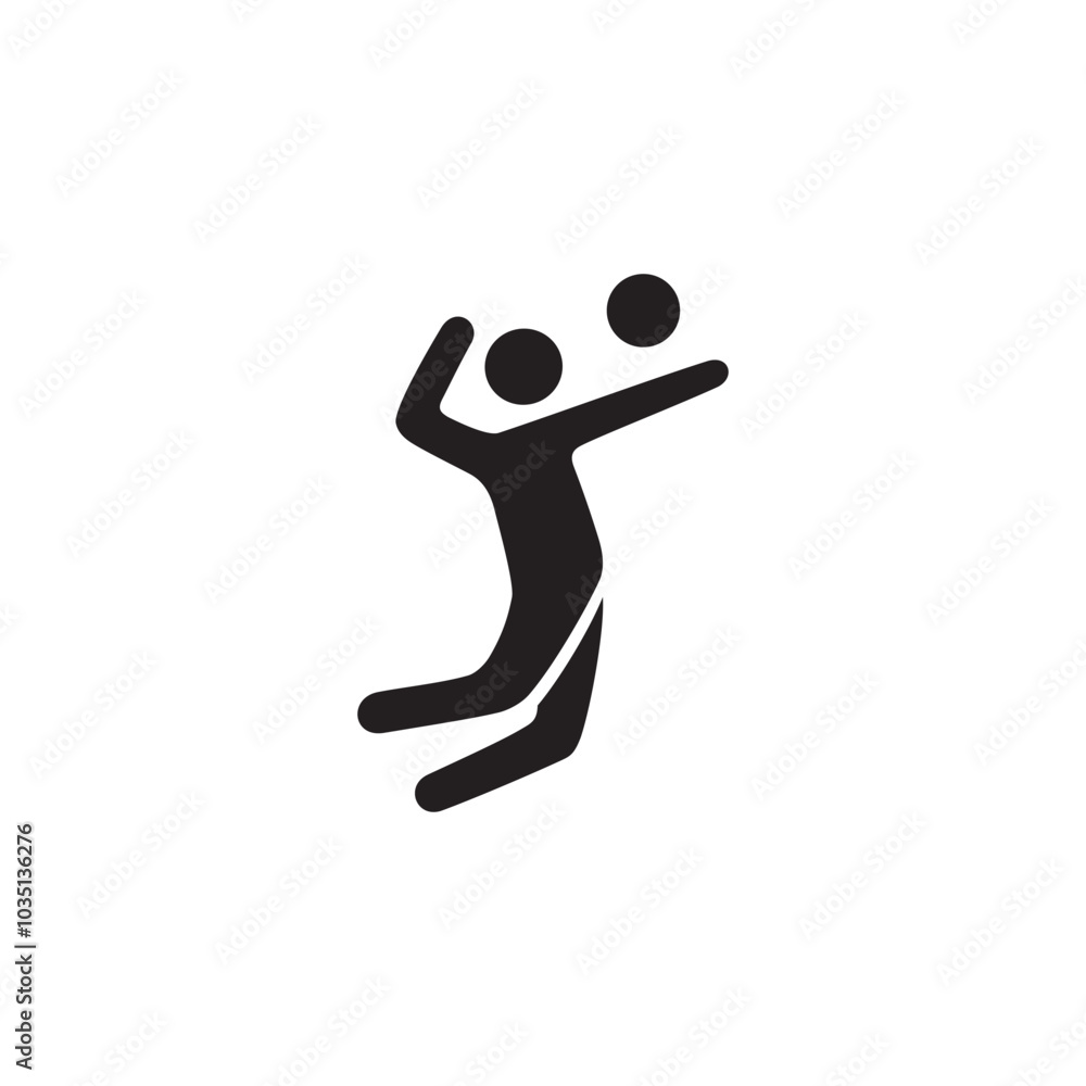 volleyball player icon symbol sign vector volleyball player icon symbol sign vector