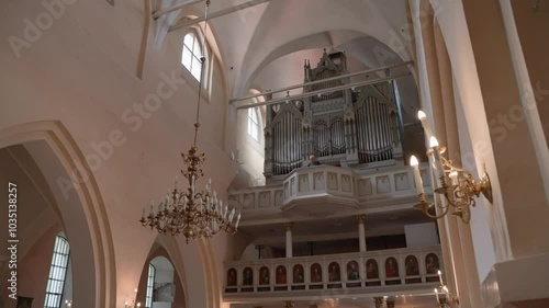 Valmiera, Latvia: ST. SIMONS CHURCH architecture interior religious god slowmotion 4k rec709 photo