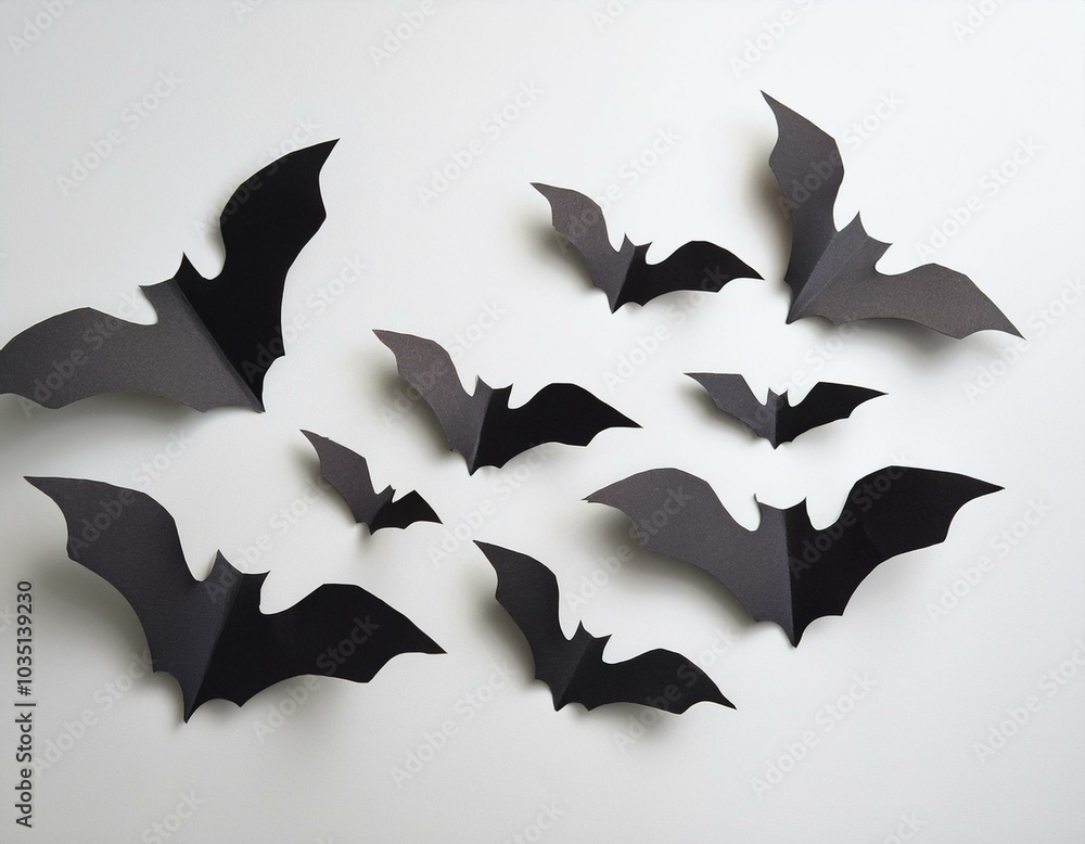 halloween with black bats and a pumpkin on a white background halloween with black bats and a pumpkin on a white background