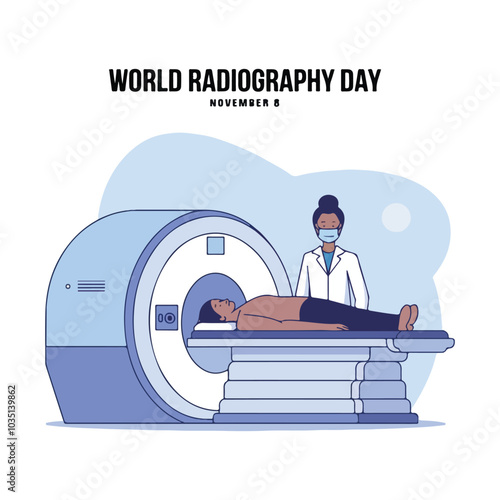 World radiography day vector illustration