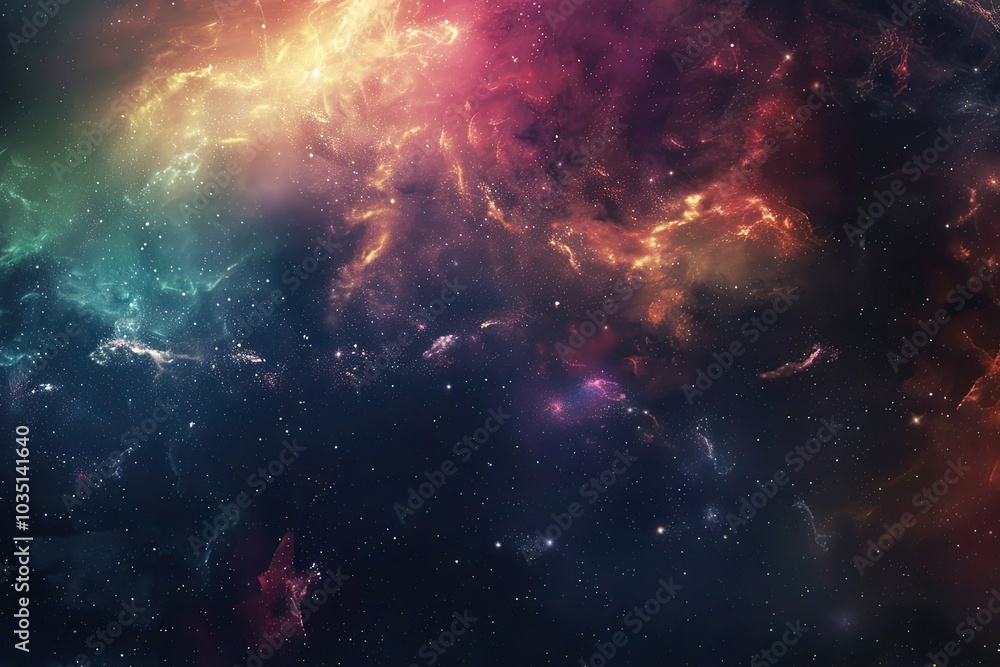 Obraz premium Observing a spiral galaxy located within a dark region abundant in stars