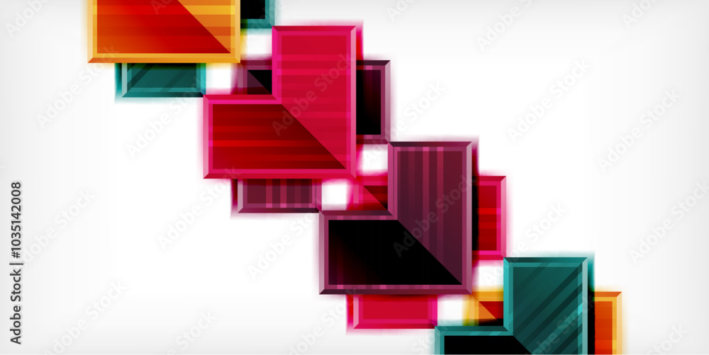 Arrow symbols created with 3d effects and line texture geometric abstract background