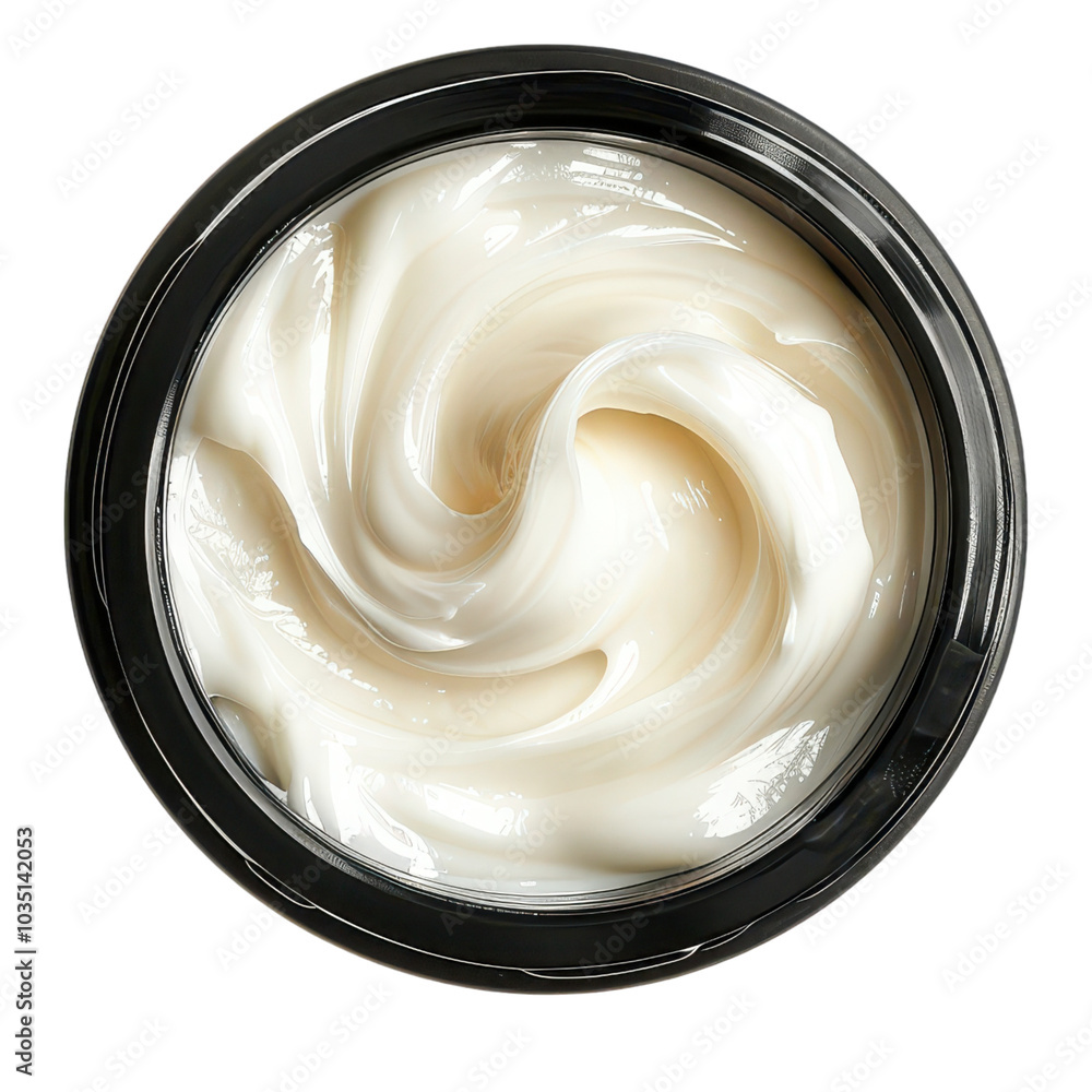 Hair styling cream, cosmetics product, medium hold, on transparent background cutout Hair styling cream, cosmetics product, medium hold, on transparent background cutout