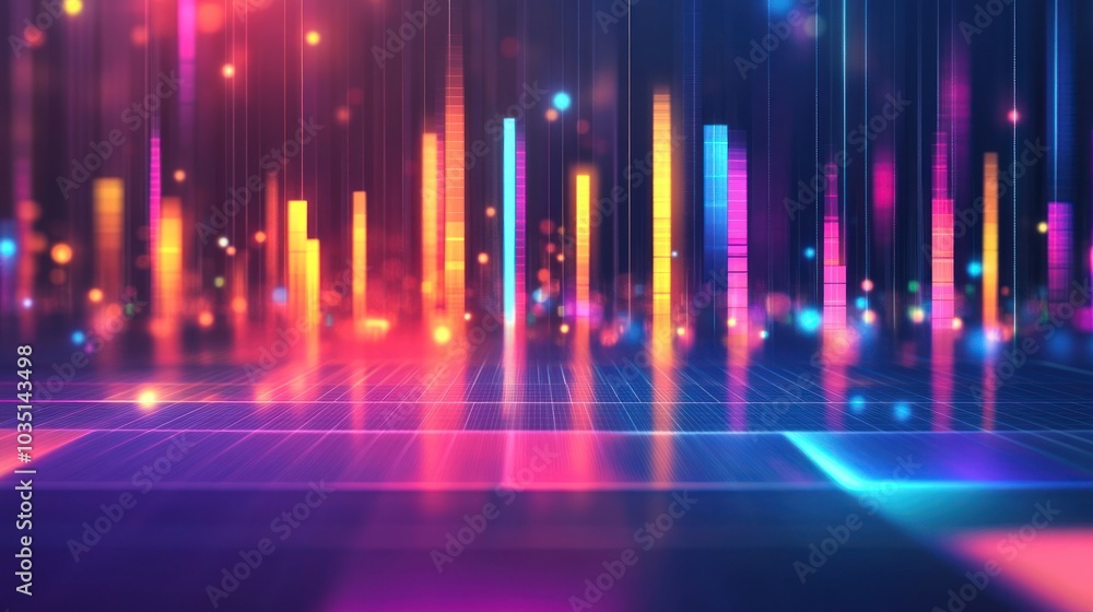 Abstract Neon Lightscape