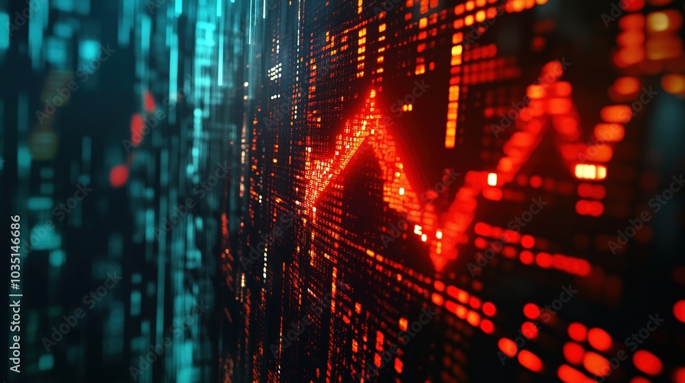 Abstract Digital Visualization of Data Trends Abstract Digital Visualization of Data Trends