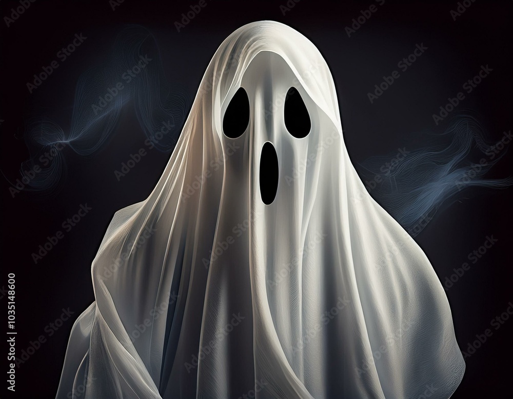 Halloween ghosts and pumpkin smiles and scary eyes for the party night. Halloween ghosts and pumpkin smiles and scary eyes for the party night.
