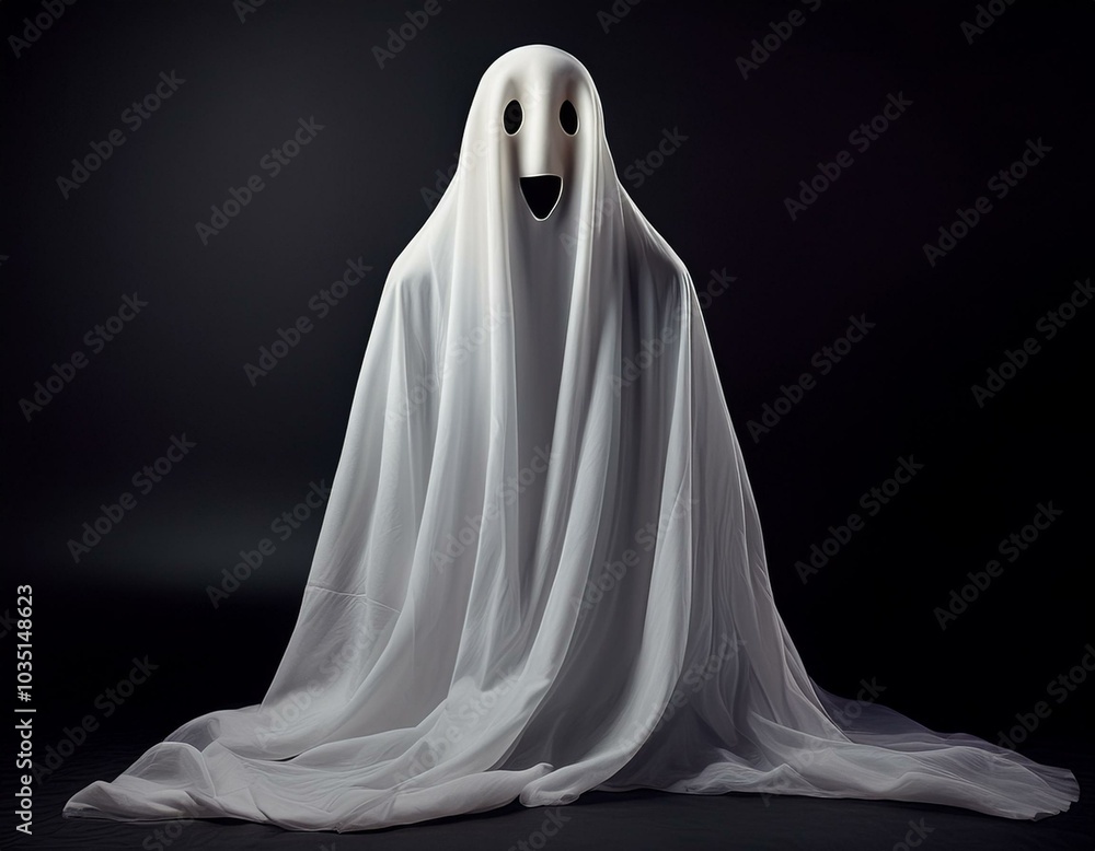 Halloween ghosts and pumpkin smiles and scary eyes for the party night. Halloween ghosts and pumpkin smiles and scary eyes for the party night.