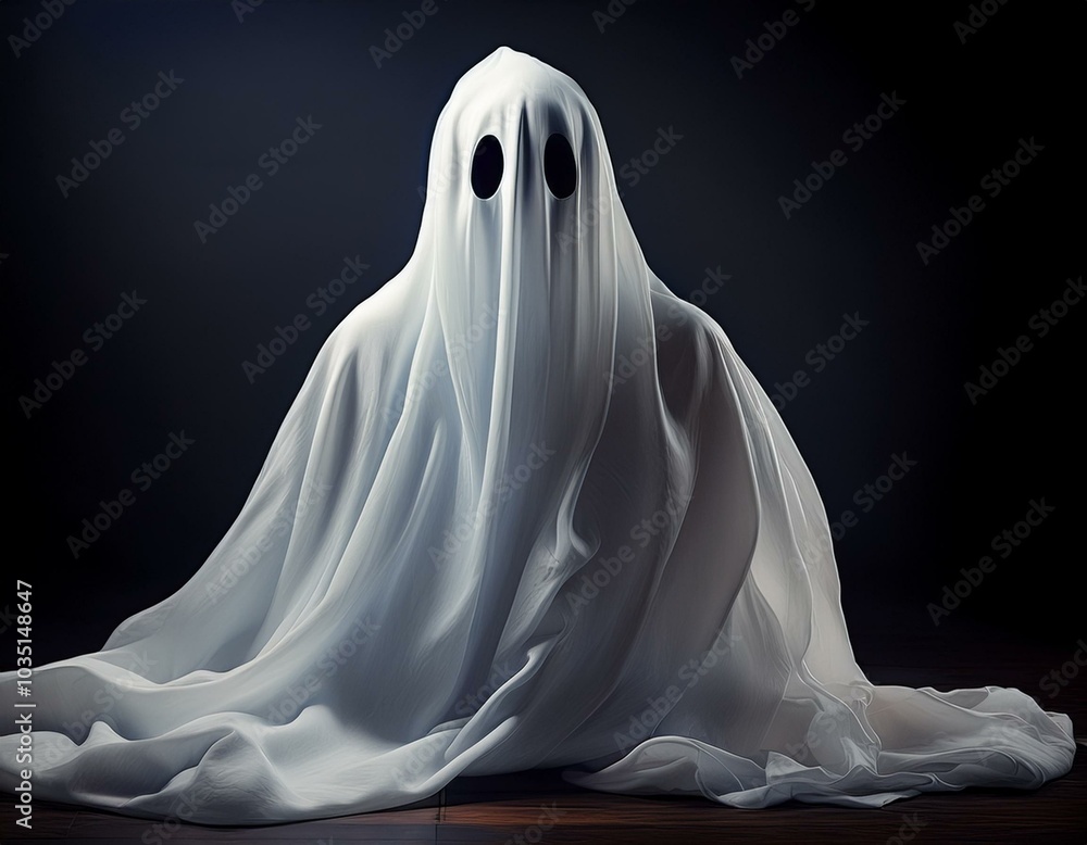 Halloween ghosts and pumpkin smiles and scary eyes for the party night. Halloween ghosts and pumpkin smiles and scary eyes for the party night.