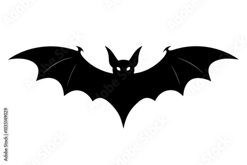 Bat Silhouette | isolated vector silhouette illustration on white background