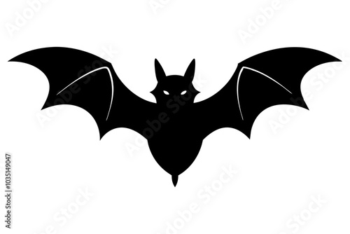 Bat Silhouette | isolated vector silhouette illustration on white background