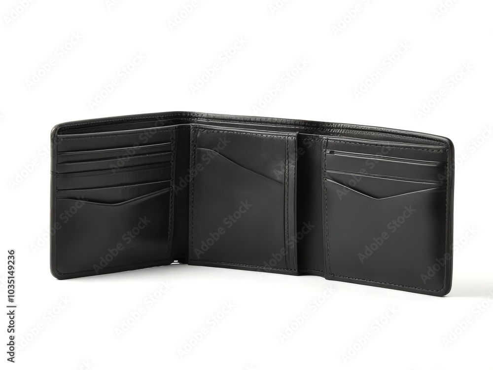 Studio photo of a wallet on a white background Studio photo of a wallet on a white background