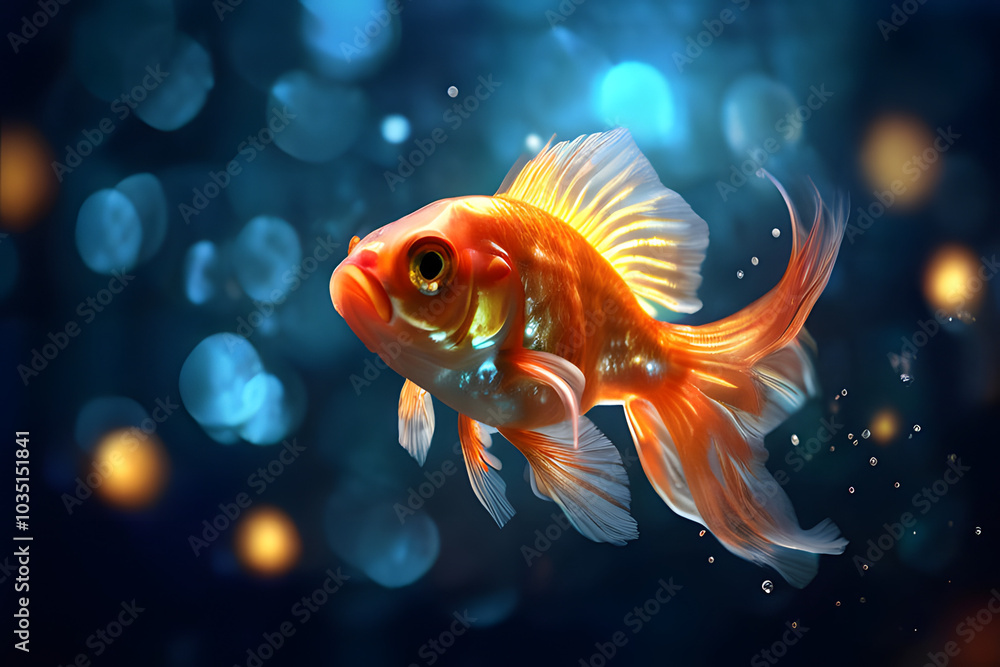 goldfish in aquarium