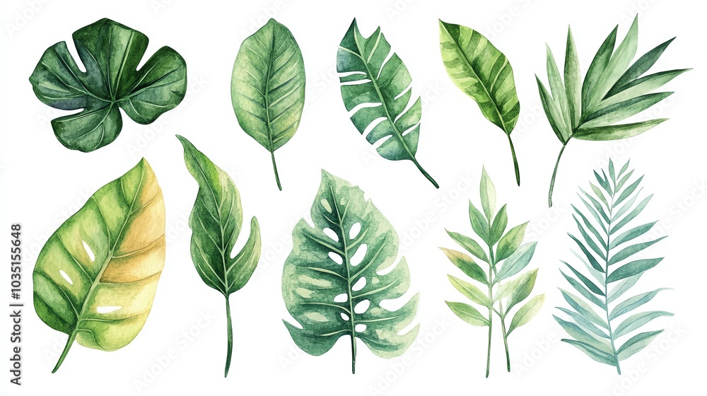 A collection of vibrant green leaves showcasing various shapes and textures, perfect for nature-themed designs and backgrounds. A collection of vibrant green leaves showcasing various shapes and textures, perfect for nature-themed designs and backgrounds.