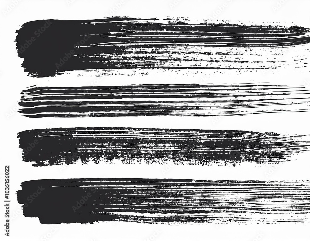 Big vector art brush strokes collection isolated Big vector art brush strokes collection isolated