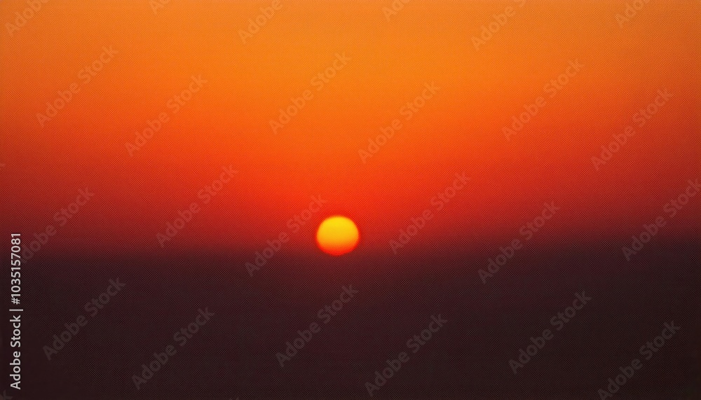 Serene Golden Sunset Over Horizon with Radiant Orange Gradient Sky and Soft Black Silhouette. Perfect Background for Inspirational Posters, Meditation Themes, or Travel Campaigns with Copy Space Serene Golden Sunset Over Horizon with Radiant Orange Gradient Sky and Soft Black Silhouette. Perfect Background for Inspirational Posters, Meditation Themes, or Travel Campaigns with Copy Space