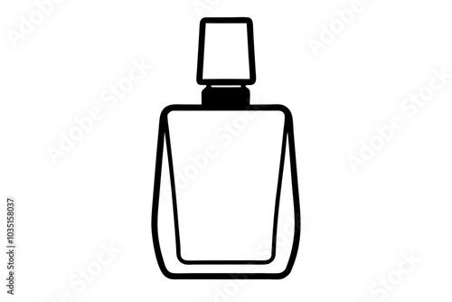 Nail polish silhouette vector, Nail polish bottle icon