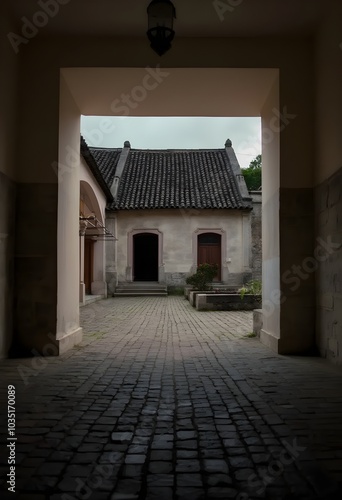 old house in the town