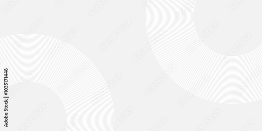 Abstract white background with white circle lines. Digital future technology concept Abstract white background with white circle lines. Digital future technology concept