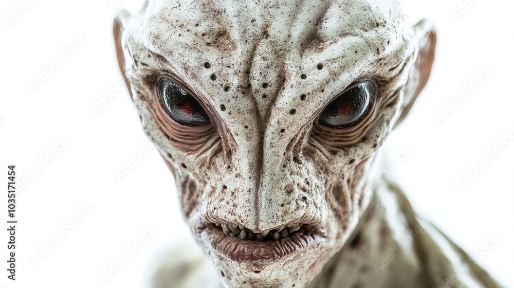 Close-up of an alien fantasy face, showcasing an extraterrestrial creature with unique features from science fiction. The mysterious and imaginative design highlights otherworldly elements, Close-up of an alien fantasy face, showcasing an extraterrestrial creature with unique features from science fiction. The mysterious and imaginative design highlights otherworldly elements,