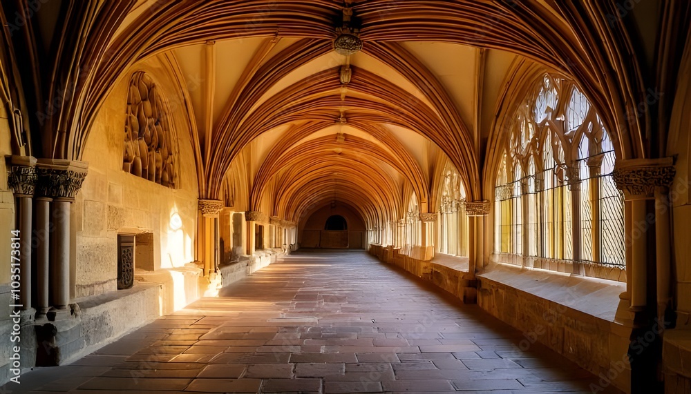 Obraz premium Cloister of a cathedral