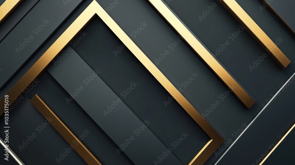 Abstract Gold and Black Geometric Pattern Abstract Gold and Black Geometric Pattern