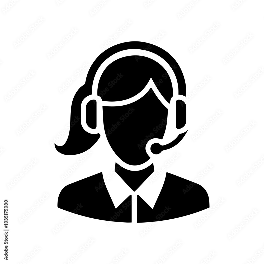 woman call center icon, woman customer service avatar icon. woman call center icon, woman customer service avatar icon.