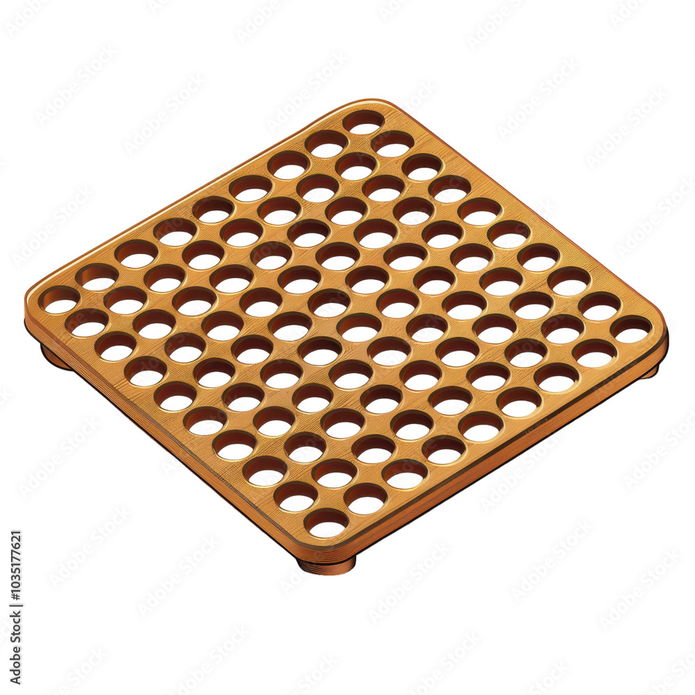 A trivet clipart, kitchen element, flat design, metallic, on transparent background cutout A trivet clipart, kitchen element, flat design, metallic, on transparent background cutout