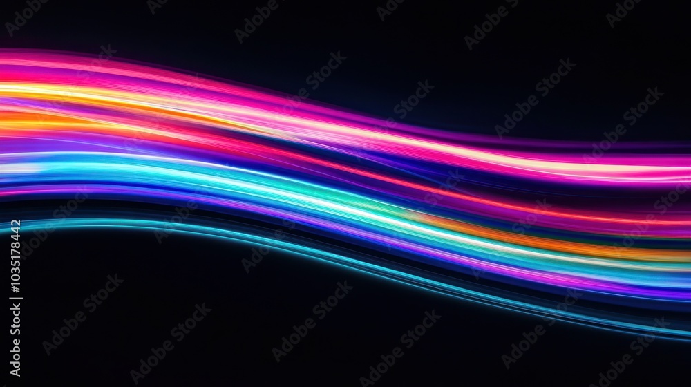 Abstract Neon Light Trails Abstract Neon Light Trails