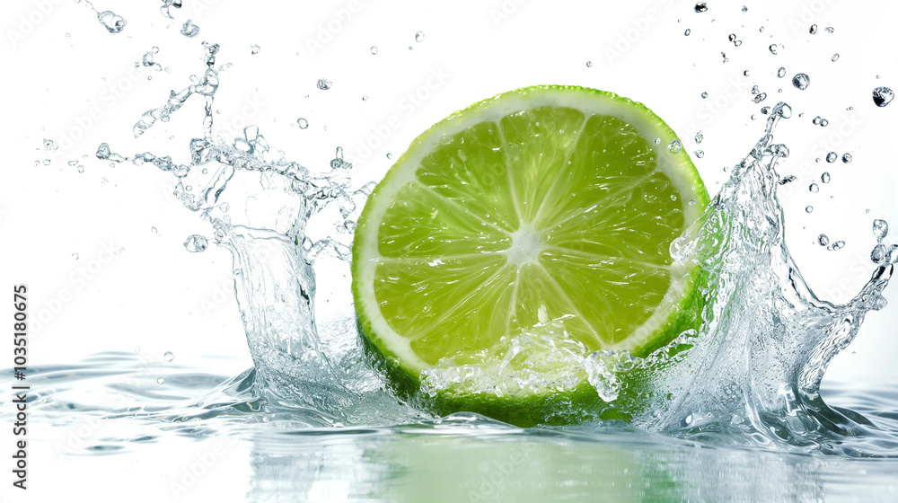 lime , lemon in water spash,green. lime , lemon in water spash,green.