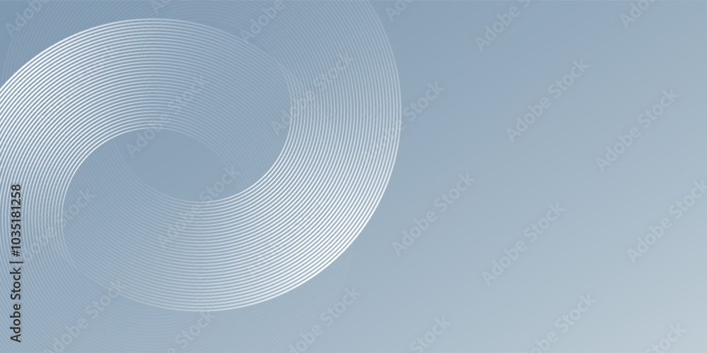 Naklejka premium Abstract circle on gray background. Geometric stripe line art design