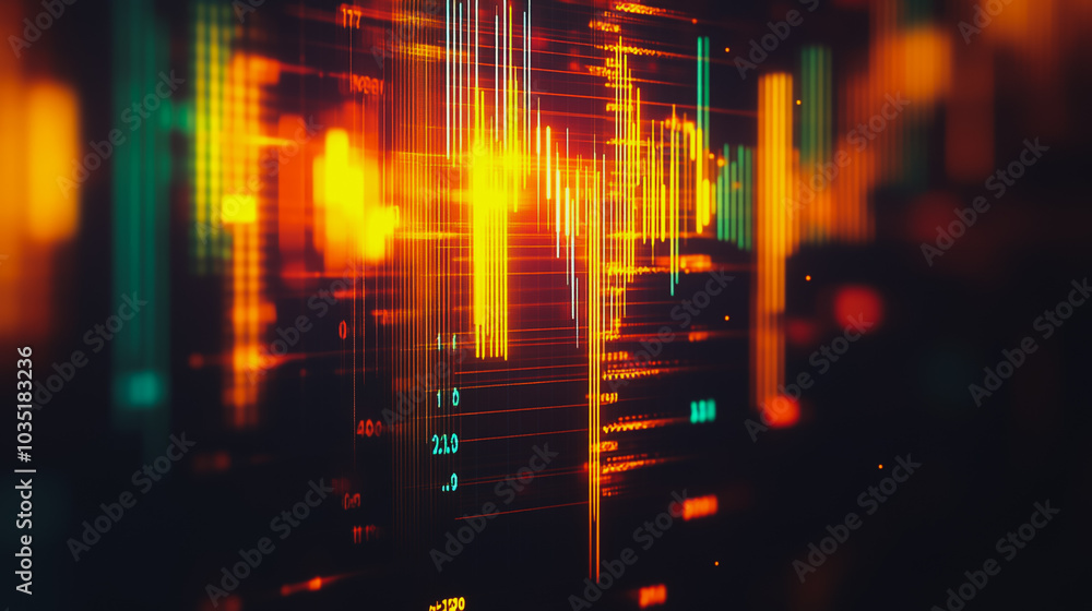 Naklejka premium Abstract business and charts and graphs with statistics to innovative analyze business potential and forecast future development of companies growth.