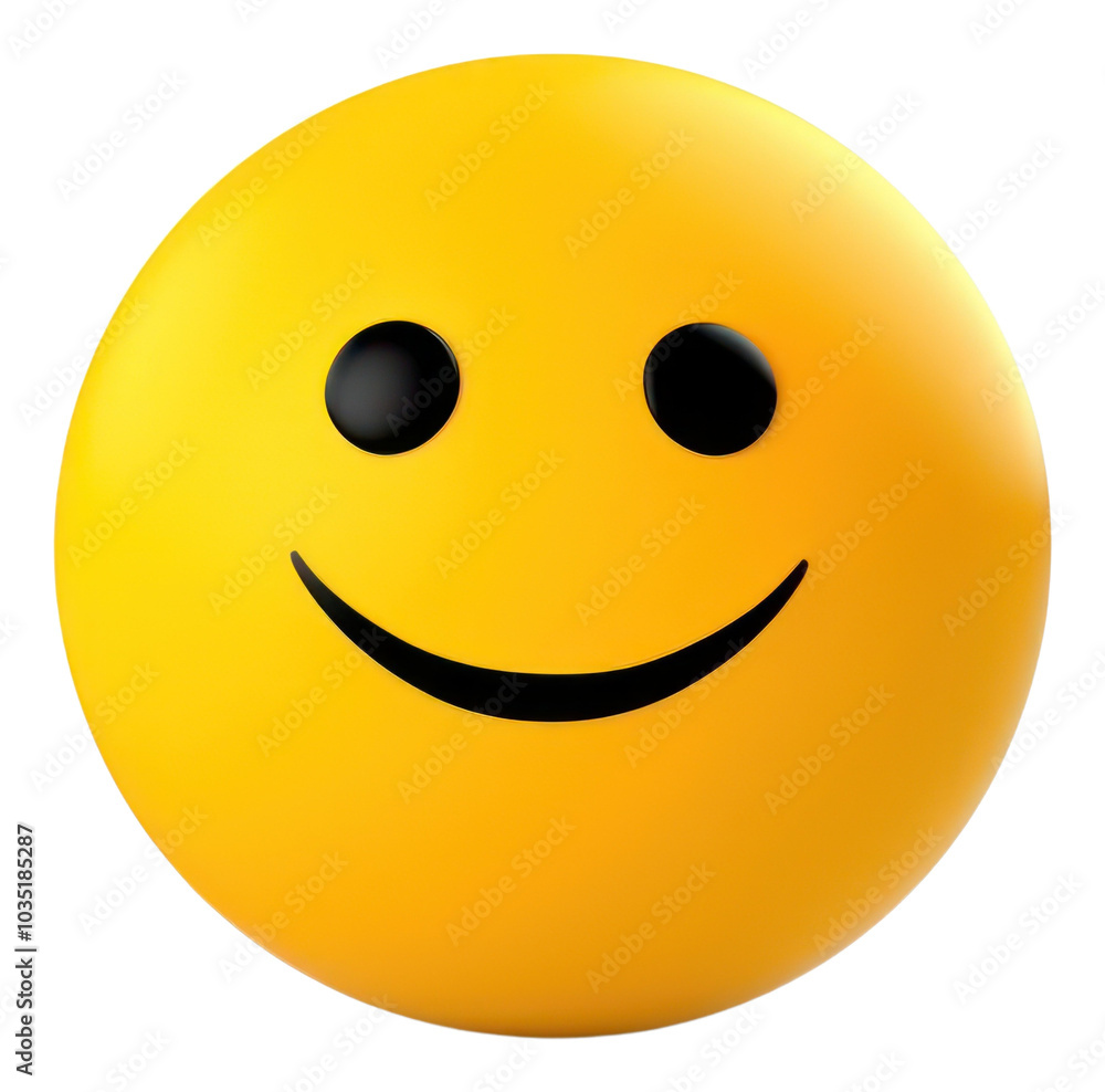 Fototapeta premium PNG Emoji ball white background anthropomorphic. AI generated Image by rawpixel.