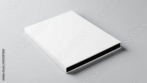 The us letter perfect bound cover mockup provides a realistic representation of your softcover designs, perfect for displaying books, brochures, and magazines in professional presentations