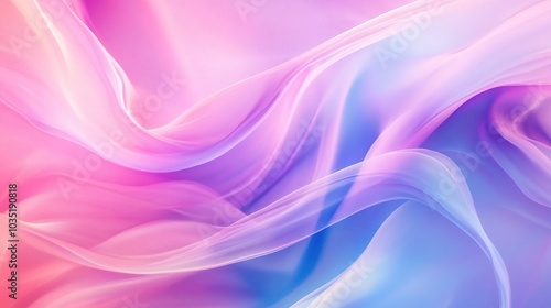 Ethereal Fabric Flow in Pink and Blue Hues