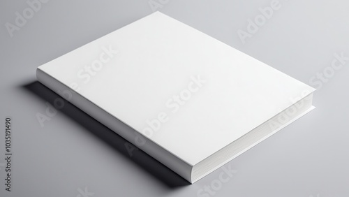 Elevate your design portfolio with the us letter perfect bound cover mockup, a highly customizable template for illustrating the final look of printed books, catalogs, or reports