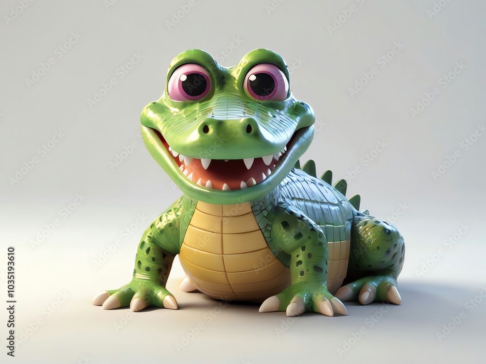 Cute Cartoon Alligator Cute Cartoon Alligator