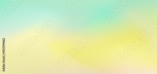 Light tender meadow yellow and teal blue colors liquid digital watercolor background. Abstract smooth nature landscape backdrop for ui web design, summer poster