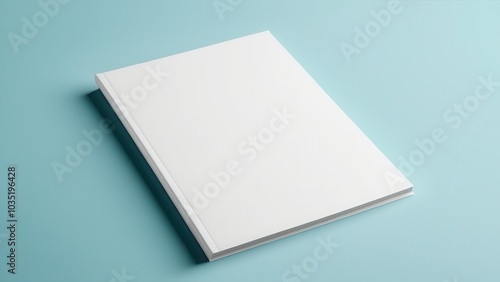 The us letter perfect bound cover mockup provides a realistic representation of your softcover designs, perfect for displaying books, brochures, and magazines in professional presentations