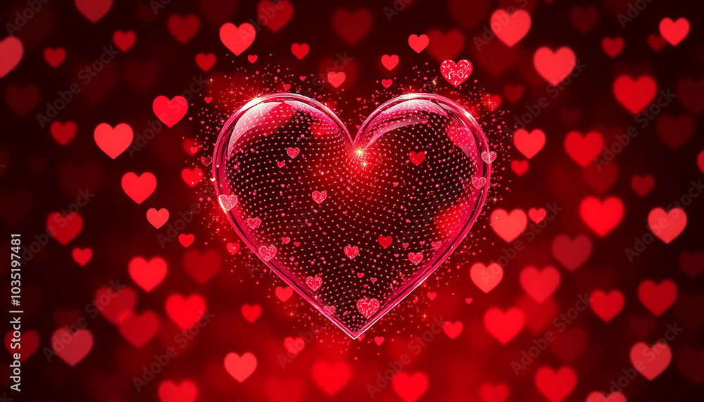 Heart Background Design – Romantic and Whimsical Visuals for Creative Projects Heart Background Design – Romantic and Whimsical Visuals for Creative Projects