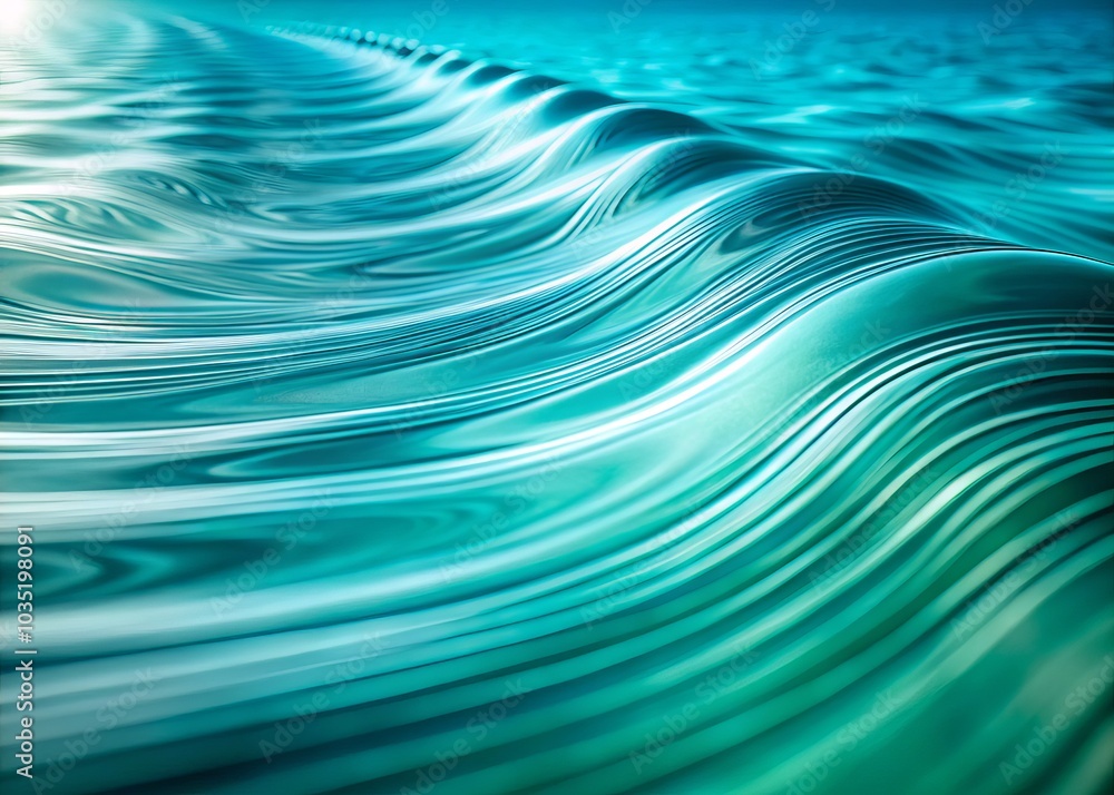Captivating tilt-shift imagery showcases white lines undulating against a turquoise canvas in a loop, perfect for abstract art, backgrounds, and innovative digital designs. Captivating tilt-shift imagery showcases white lines undulating against a turquoise canvas in a loop, perfect for abstract art, backgrounds, and innovative digital designs.