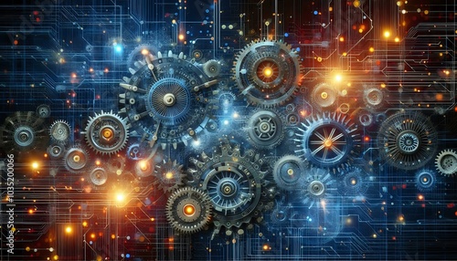 Fusion of Technology and Mechanics: A Digital Gear Network