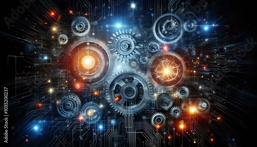Fusion of Technology and Mechanics: A Digital Gear Network