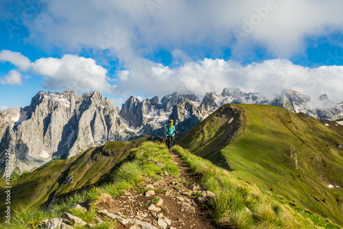 Trekking in Prokletije National Park, Accursed Mountains, Grebaje, Montenegro