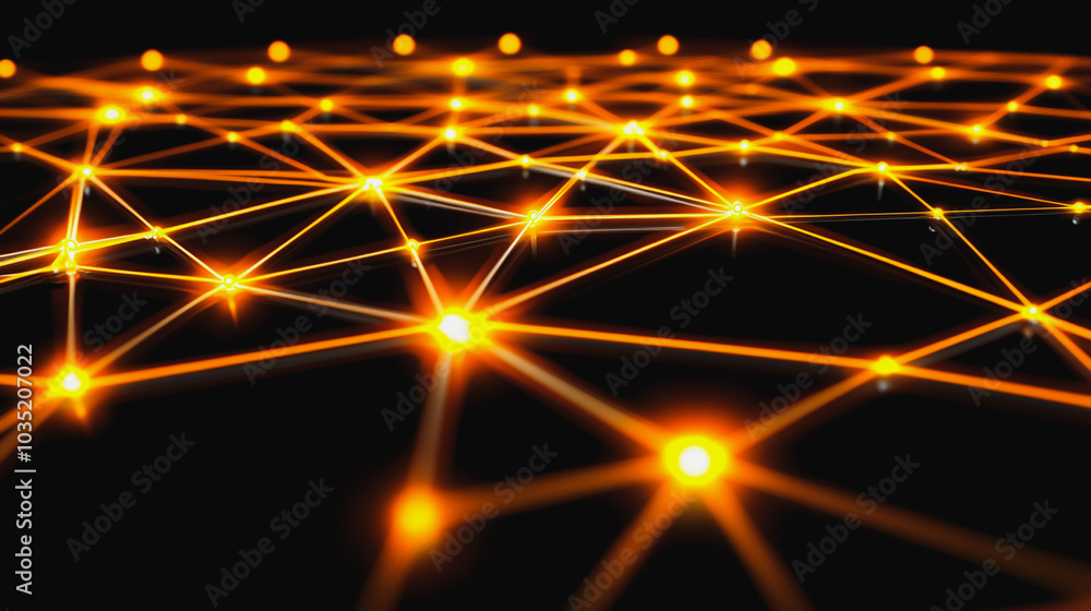 Abstract business connection of lines from nodes It is connected to endless nodes and represents the innovation of communication in the network. Abstract business connection of lines from nodes It is connected to endless nodes and represents the innovation of communication in the network.